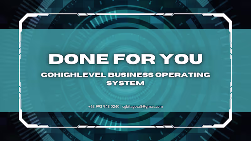 Cover image for Done-for-You GoHighLevel Business Operating System