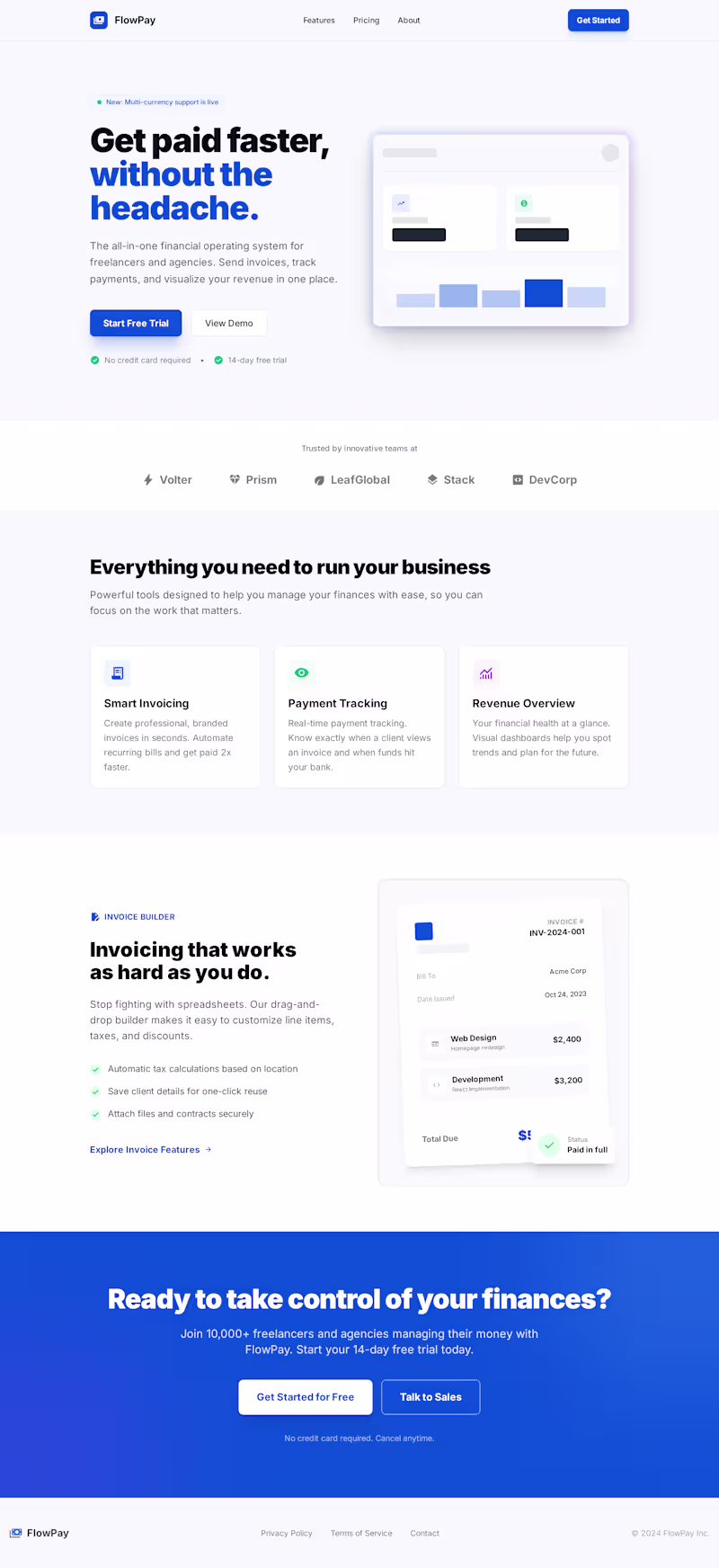 Cover image for SaaS & Fintech Web App:
Design
