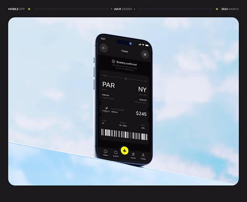 Cover image for TRAVEL MOBILE APP | IOS APP DESIGN | CREATIVE UI