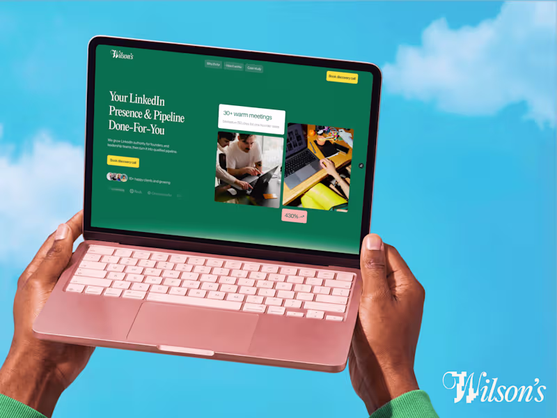 Cover image for Wilson's Framer Website Redesign