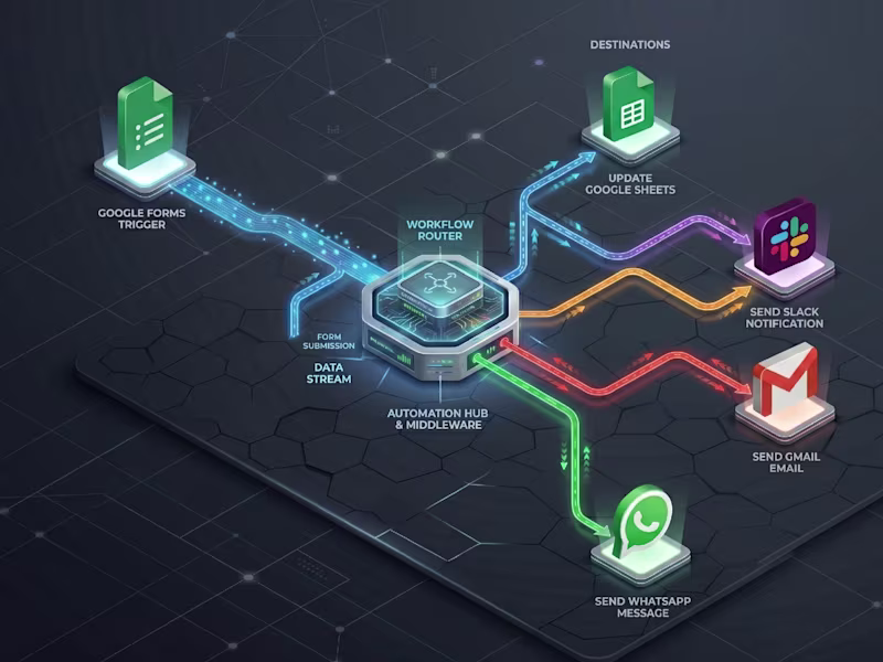 Cover image for Lead Routing Pipeline (Webhooks + Google Sheets + Slack + Gmail)