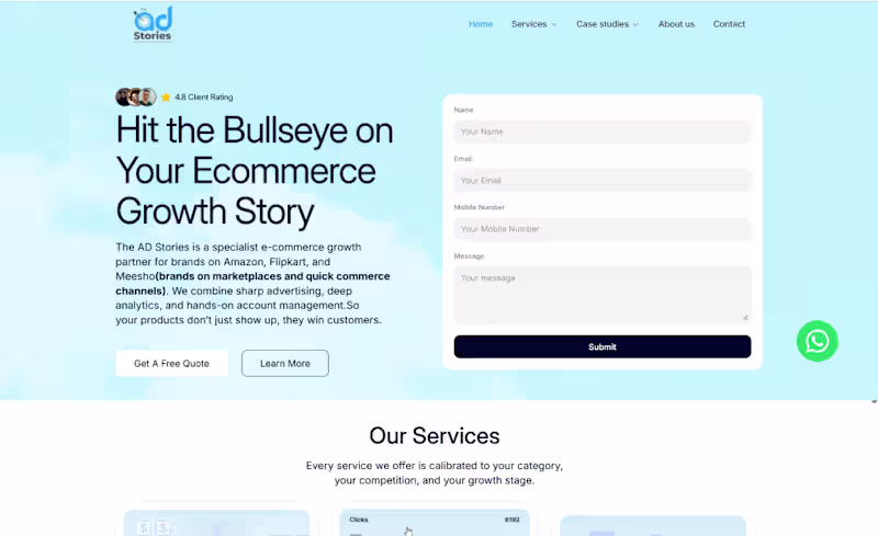 Cover image for Adstories- Ecommerce Growth Agency 