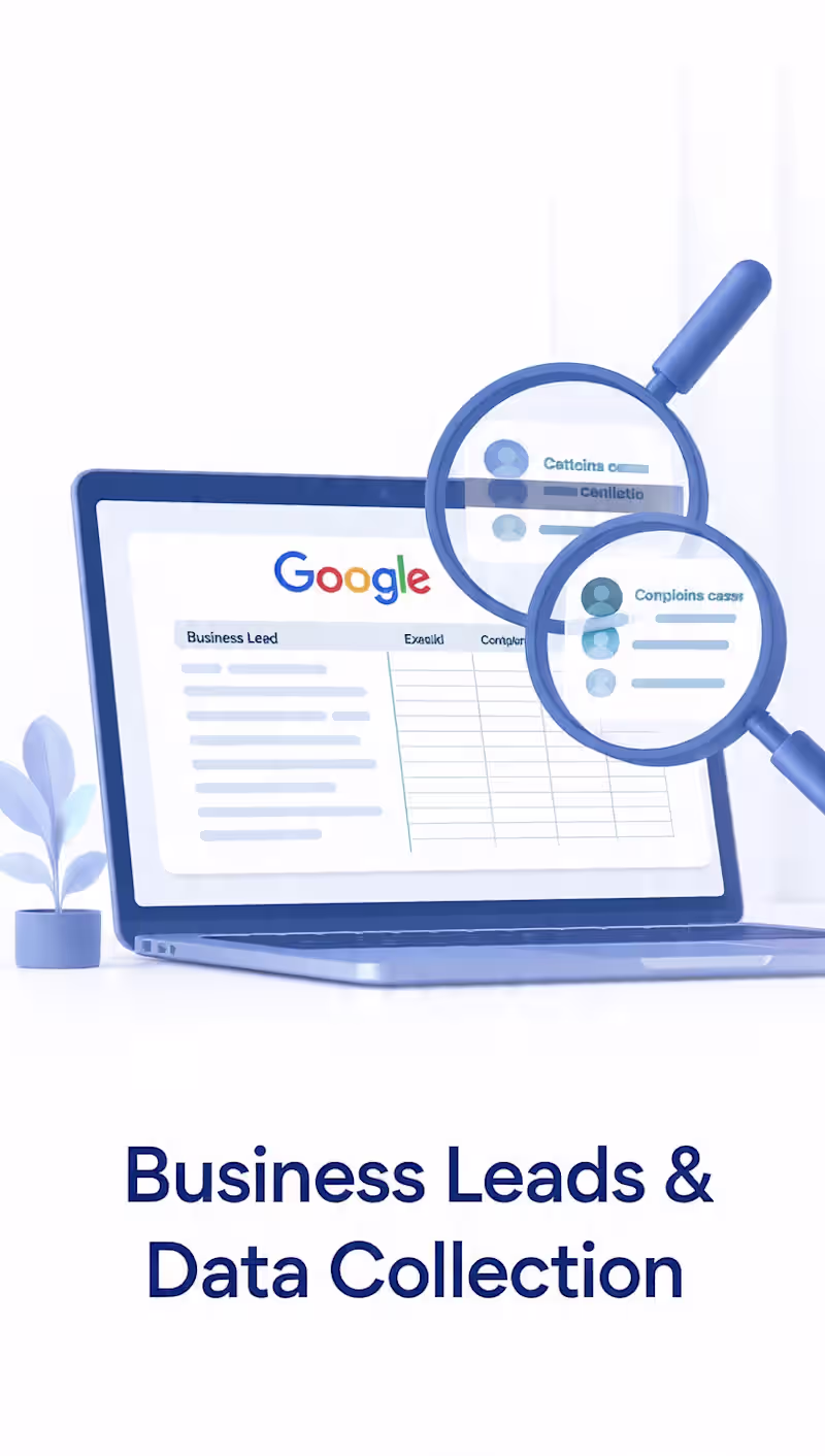 Cover image for I will collect Business Leads and Data from Google