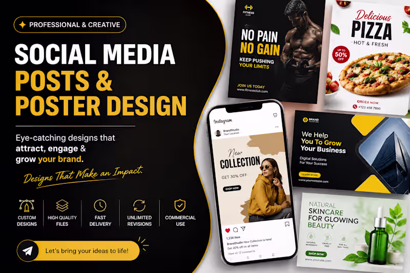 Cover image for Social Media Posts & Poster Design