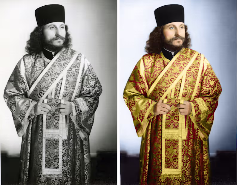 Cover image for Coloring an old photograph