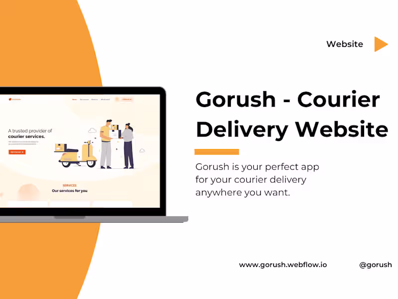 Cover image for Gorush - Courier Delivery Website