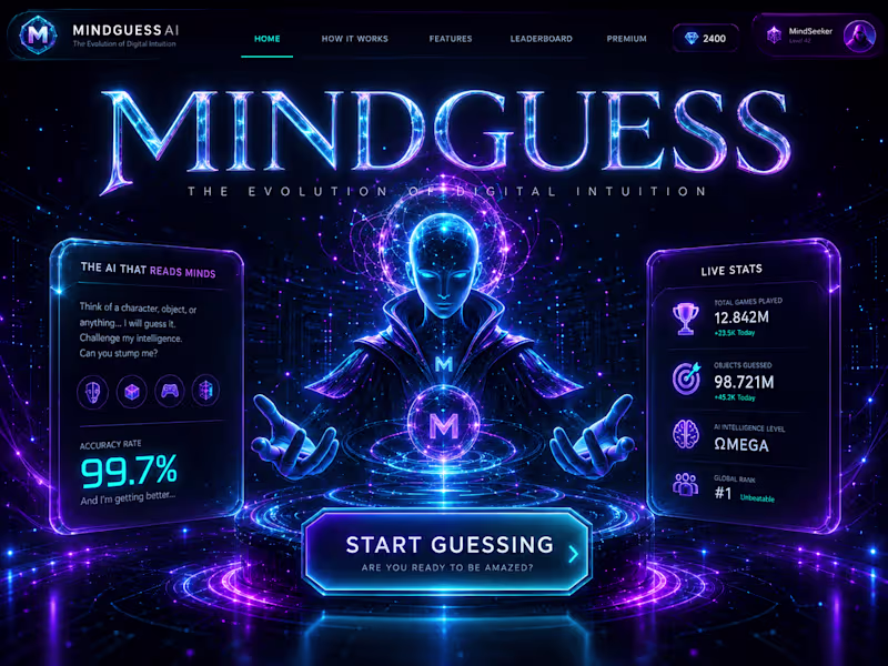 Cover image for ⚡ Built MINDGUESS AI —