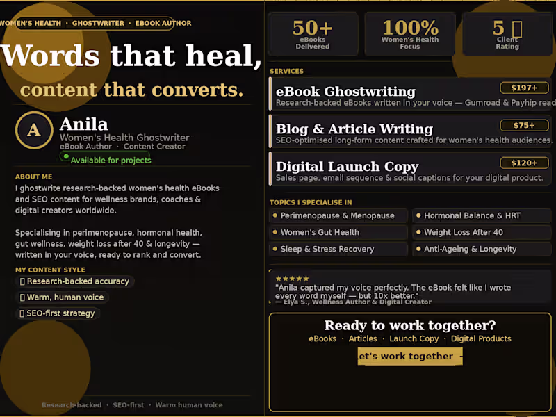 Cover image for Turning women's health expertise into