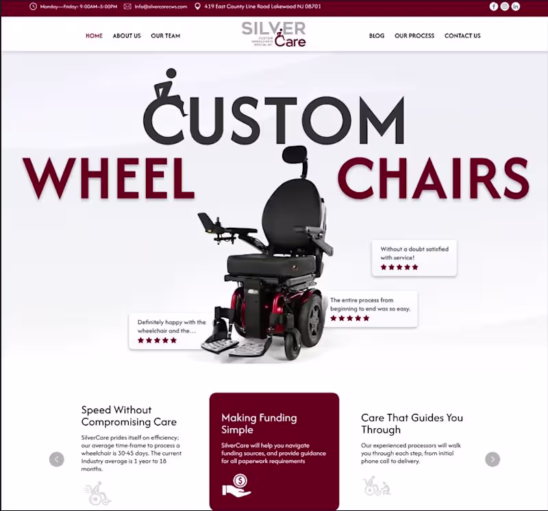 Cover image for SilverCare Website Design & Development
