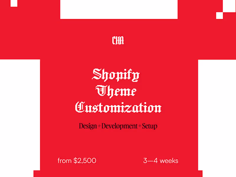 Cover image for Shopify Theme Redesign & Customization
