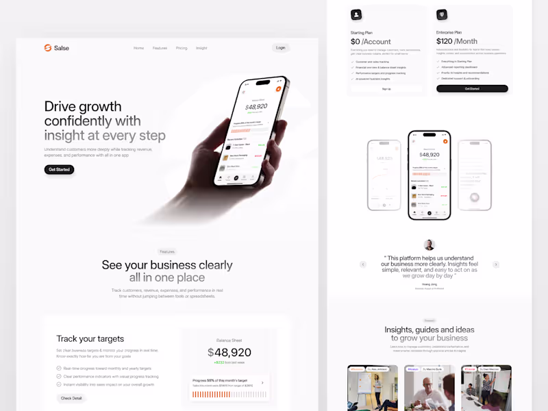 Cover image for Salse - SaaS Business Landing Page