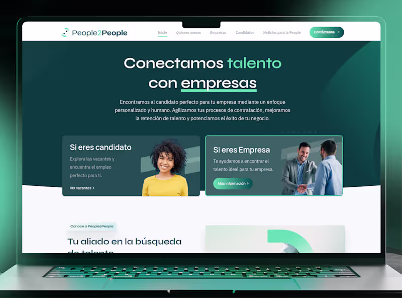 Cover image for Branding and Website Development for People2People