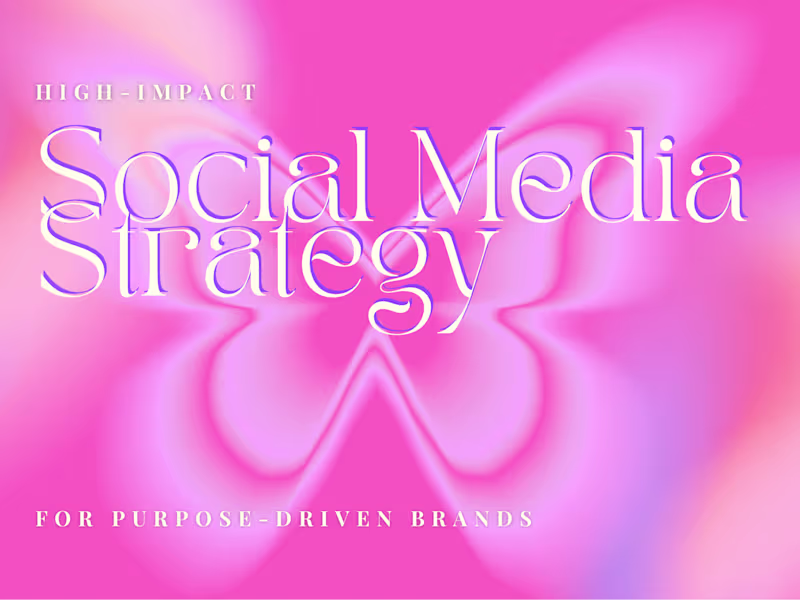 Cover image for High-Impact Social Media Strategy for Purpose-Driven Brands
