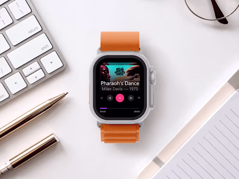 Cover image for Apple Watch Music App UI
