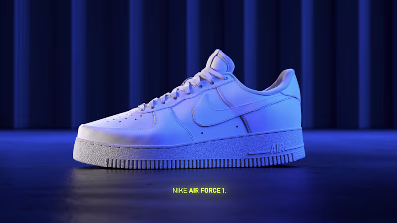 Cover image for Nike Air Force 1 | 3D Animation