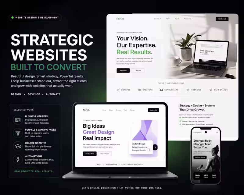 Cover image for 🚀 I Design Websites That