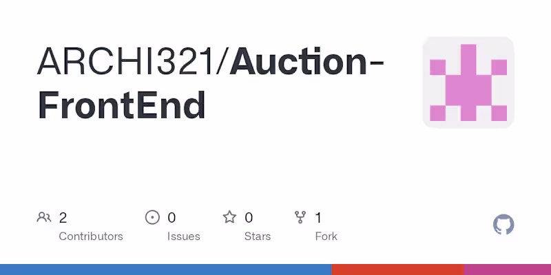 Cover image for Auction Frontend Development with Angular