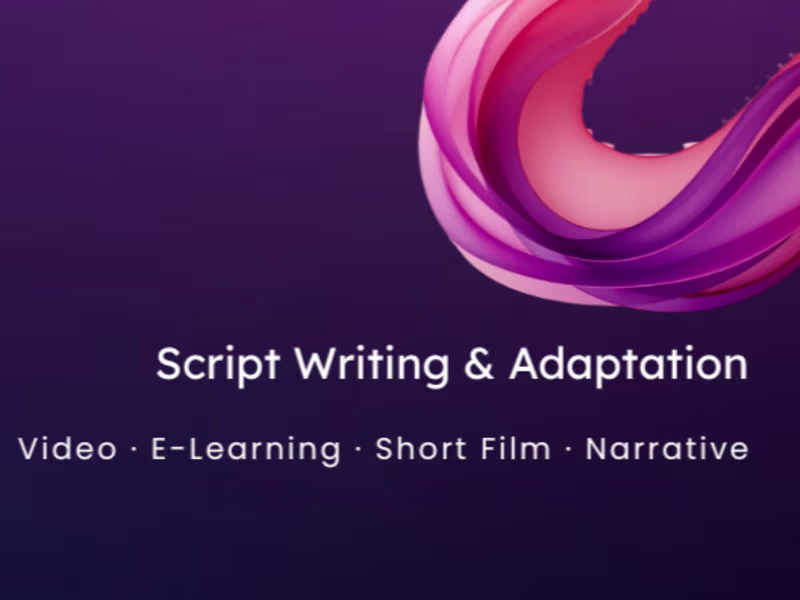 Cover image for Script Writing & Adaptation
