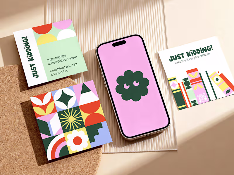 Cover image for JUST KIDDING! | Brand Identity & Collateral