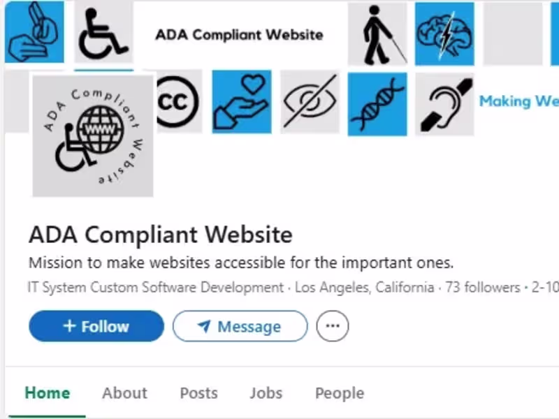 Cover image for ADA COMPLIANT’s Marketing Specialist
