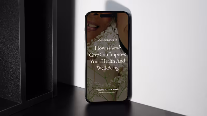 Cover image for Tending To Your Womb | Pinterest Management & eBook Design