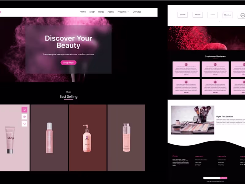 Cover image for Beauty Product Website