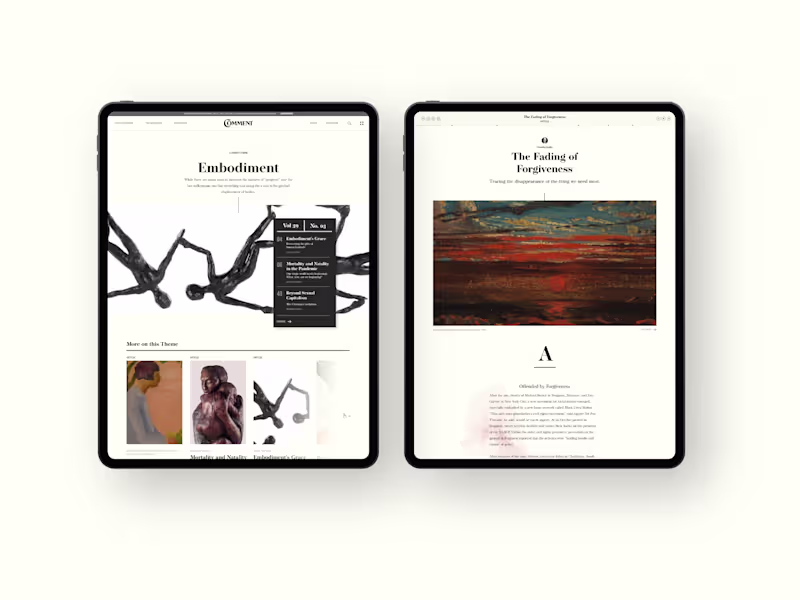 Cover image for Comment Magazine Website Redesign