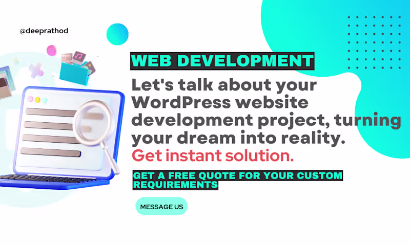 Cover image for Your WordPress Website Developer