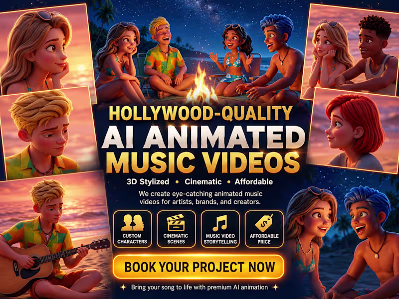 Cover image for 3D AI Animated Music Video