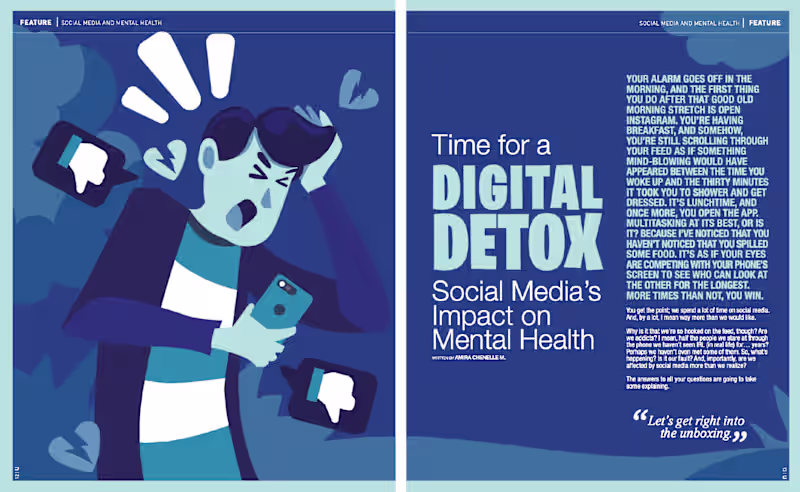 Cover image for Authored a feature article examining