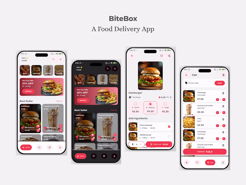 Cover image for BiteBox (Food Delivery Mobile App)