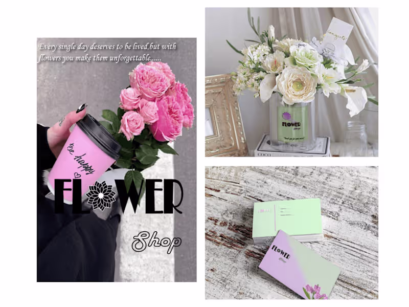 Cover image for Flower Shop Branding and Logo Design
