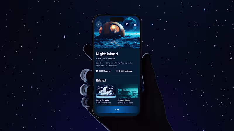 Cover image for SLEEP AID: Sleep App || App Design