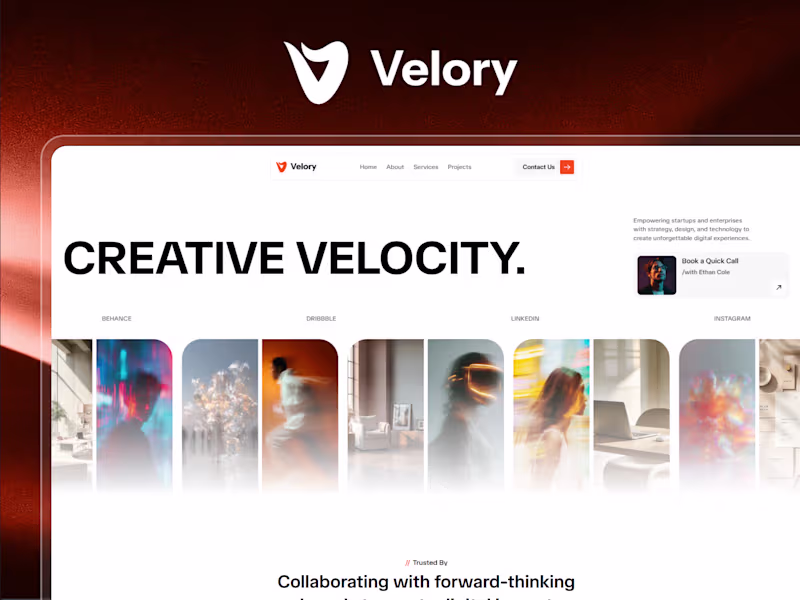 Cover image for Modern Framer Website Design for Velory