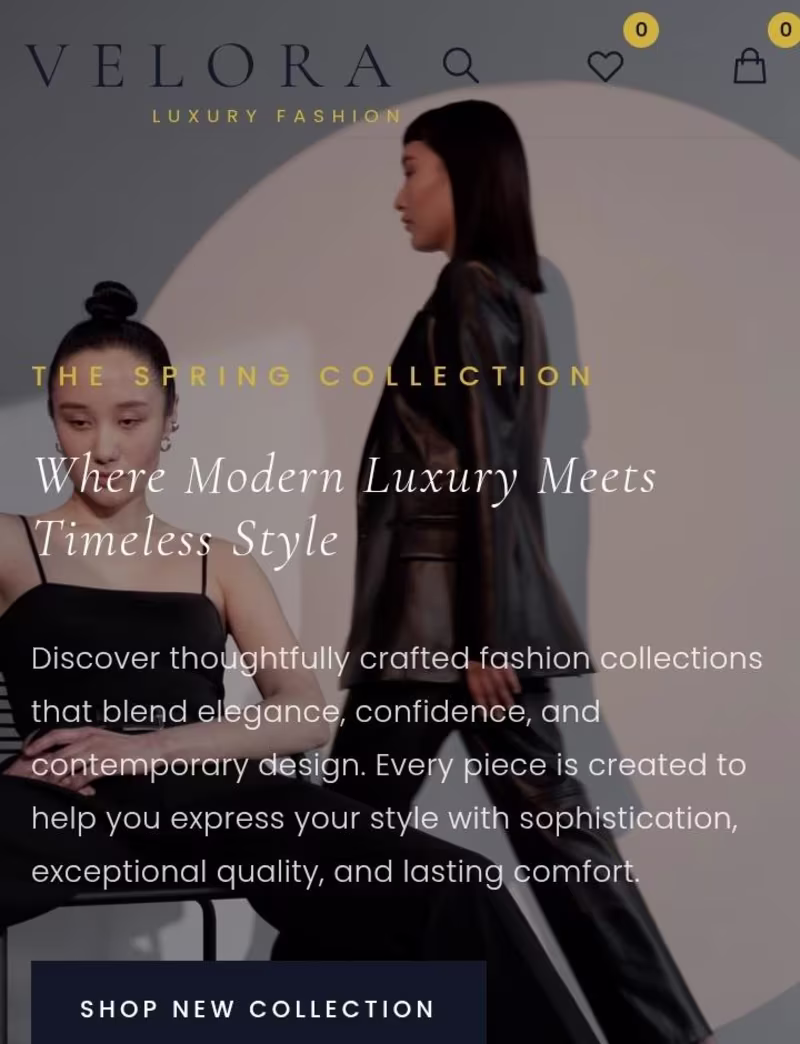 Cover image for I will design a premium fashion website