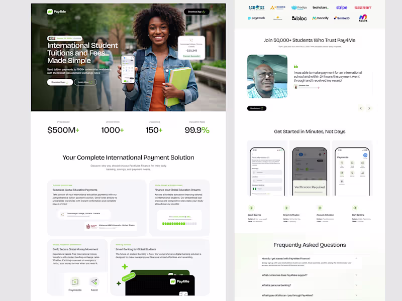 Cover image for Pay4Me Website Redesign