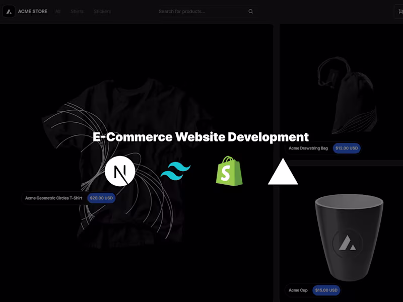 Cover image for E-Commerce Website Development
