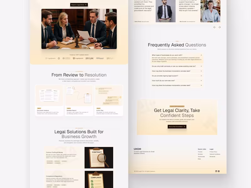 Cover image for Legalfirm website design and development