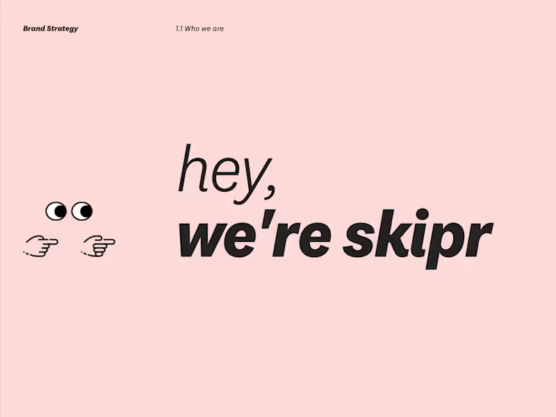 Cover image for Skipr | Brand Strategy & Voice