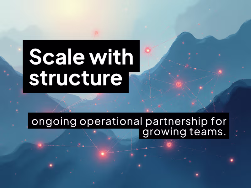 Cover image for Strategic Operations / Fractional COO