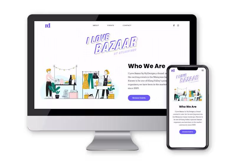 Cover image for Web Design | I Love Bazaar