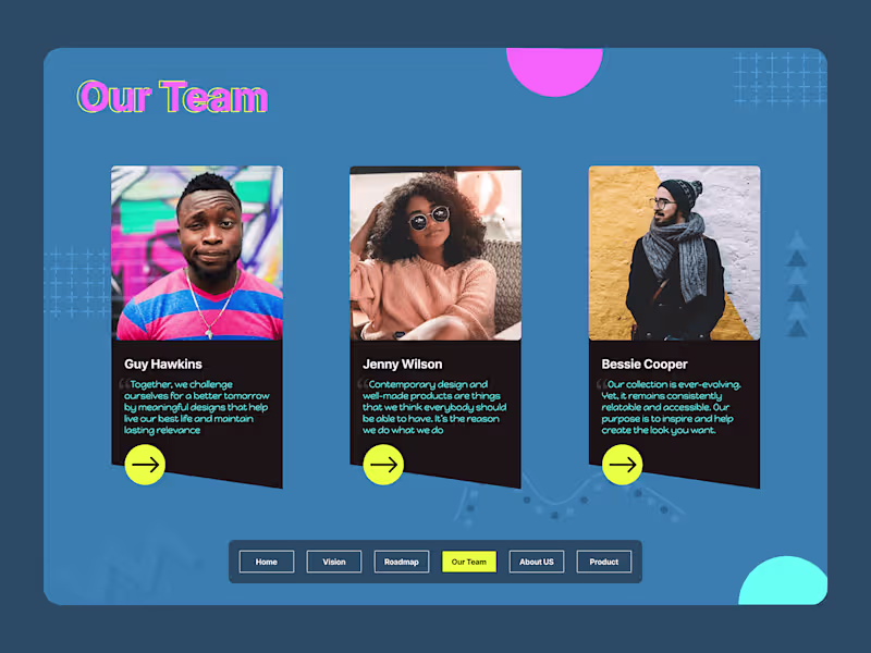 Cover image for Our Team Page :: Behance