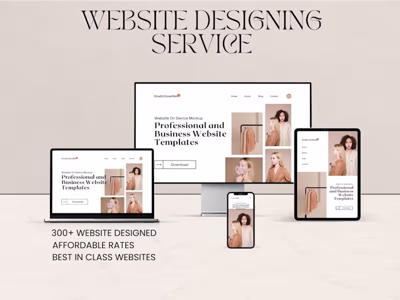 Cover image for Custom Website Designing Service (Total Custom work)