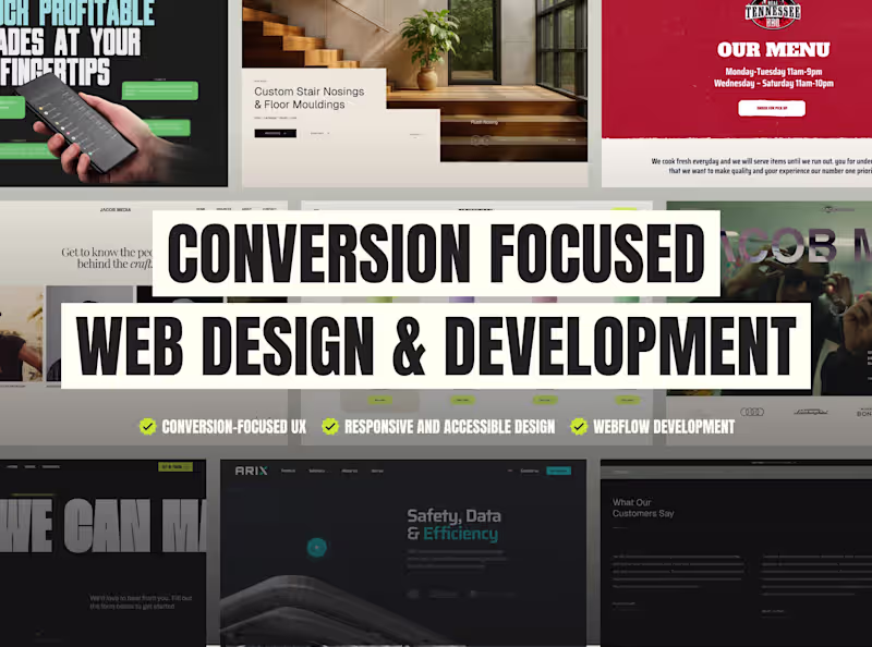 Cover image for Conversion-Focused Web Design & Webflow Development
