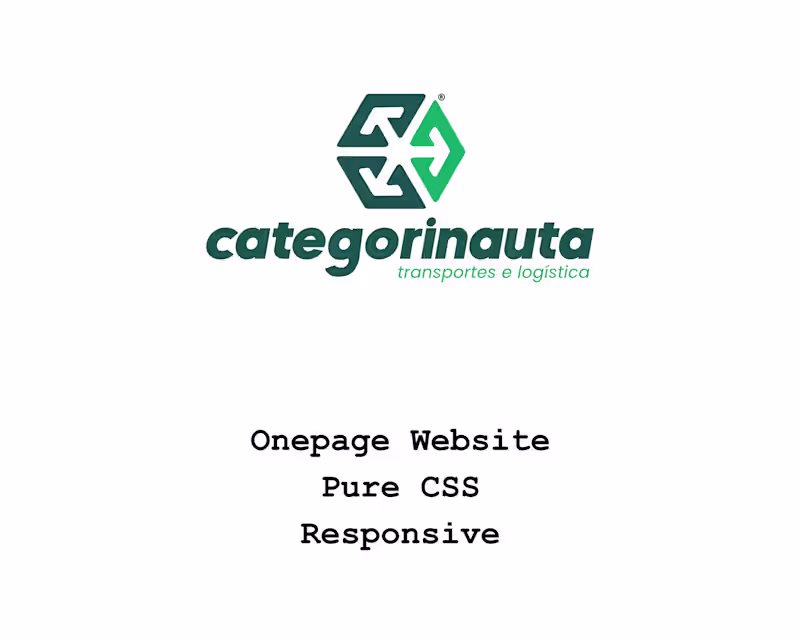 Cover image for Categorinauta Onepage :: Behance