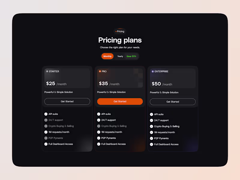 Cover image for Subscription Pricing Cards – Web