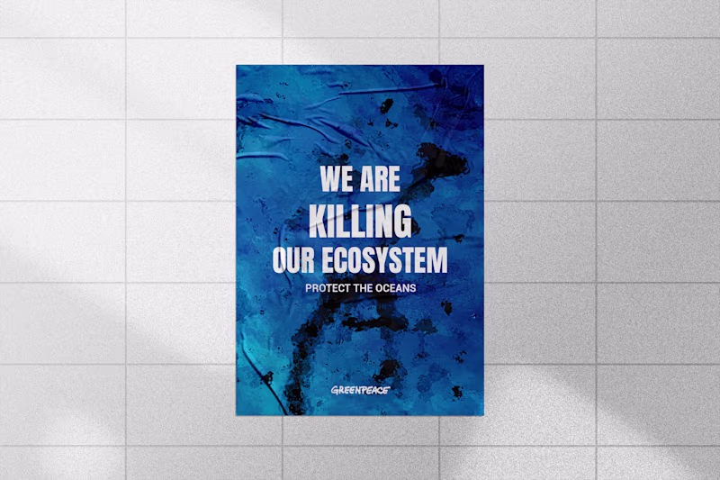 Cover image for Protect the oceans x Greenpeace (Poster's Design)