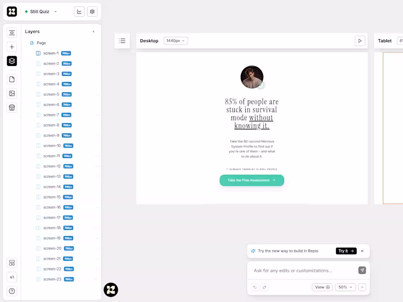 Cover image for Built a quiz funnel for