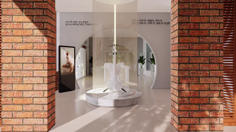Cover image for Design of a museum for Bangladesh's popular singer