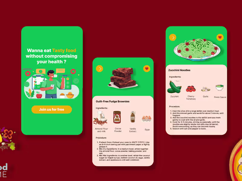 Cover image for Healthy recipe app